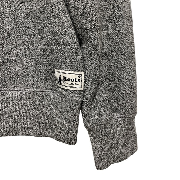 Roots Vancouver Canada Cotton Blend Polo Sweater Heather Gray XL - Picture 4 of 8